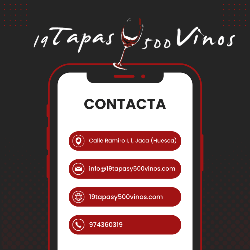 Contacta con 19 vinos y 500 tapas